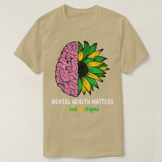 Stigma Mental Awaren beëindigen T-shirt (Design voorkant)
