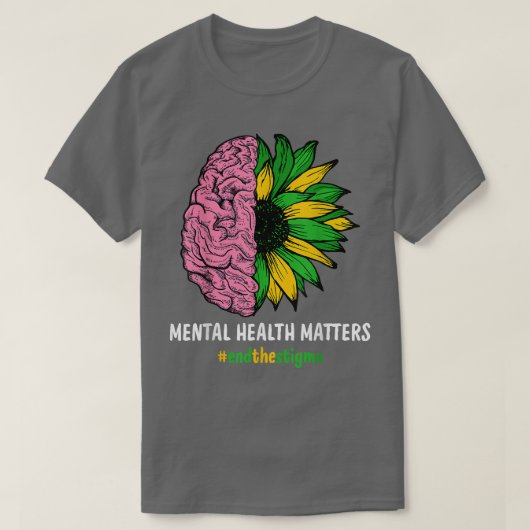 Stigma Mental Awaren beëindigen T-shirt (Design voorkant)