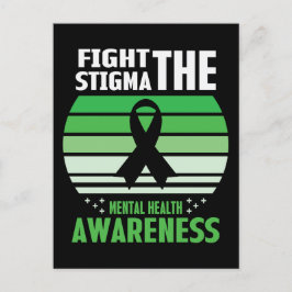Stigma Mental Health Awareness Maand bestrijden Briefkaart