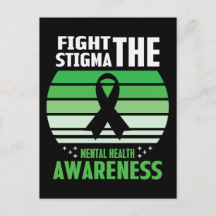 Stigma Mental Health Awareness Maand bestrijden Briefkaart