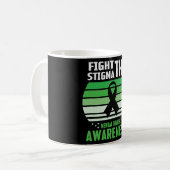 Stigma Mental Health Awareness Maand bestrijden Koffiemok (Voorkant links)