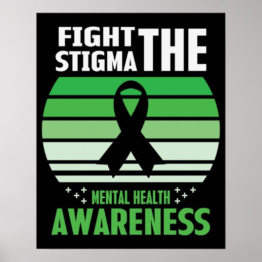 Stigma Mental Health Awareness Maand bestrijden Poster (Voorkant)