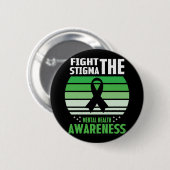 Stigma Mental Health Awareness Maand bestrijden Ronde Button 5,7 Cm (Voorkant /achterkant)
