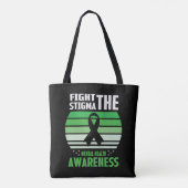 Stigma Mental Health Awareness Maand bestrijden Tote Bag (Achterkant)