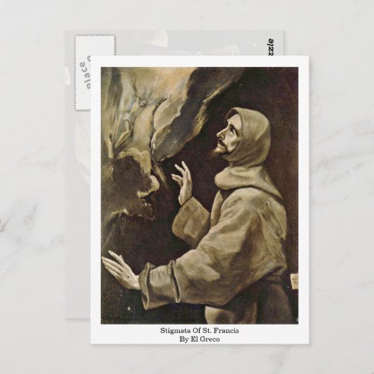 Stigmata van St. Francis door El Greco Briefkaart (Voorkant / Achterkant)