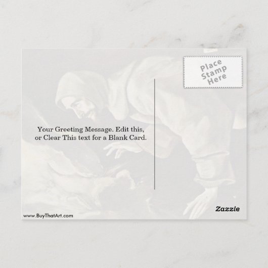 Stigmata van St. Francis door El Greco Briefkaart (Achterkant)