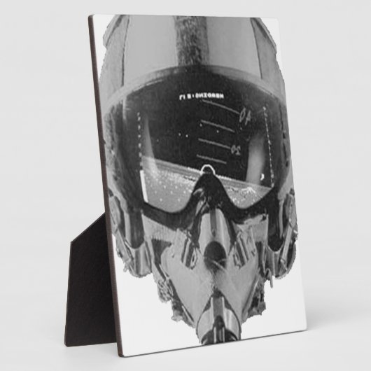 Stijderpiloothelm en hoogtemeter fotoplaat (Zijkant)