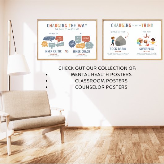 Stijf vs. Superflex manier om na te denken Classro Poster