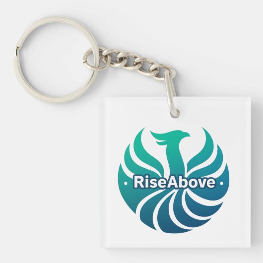 Stijg boven – de Phoenix van binnen Sleutelhanger (Voorkant)