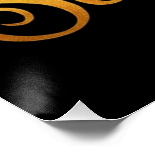 Stijg Boven en Glanzend Poster (Hoek)