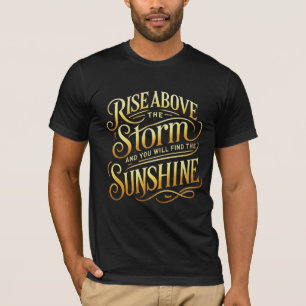 Stijg boven en schijn T-shirt