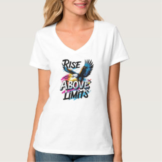 Stijg boven grenzen | Bold Eagle Motivatie T-shirt