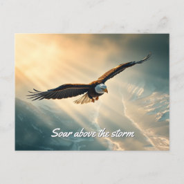 Stijg boven het storm | briefkaart