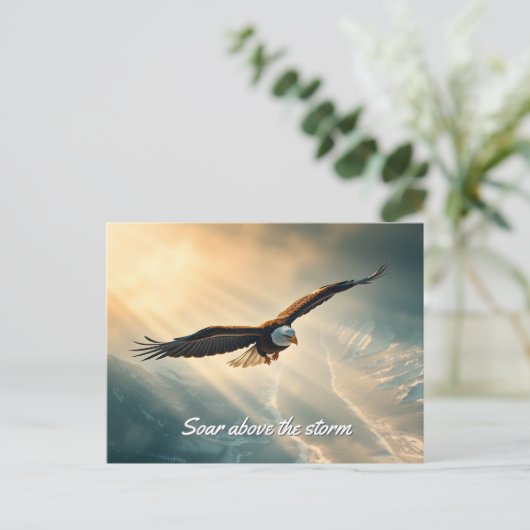 Stijg boven het storm | briefkaart (Staand voorkant)