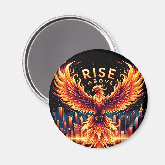 Stijg boven Phoenix Magneet (Voorkant / Achterkant)