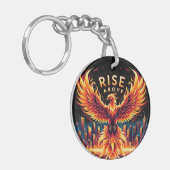 Stijg boven Phoenix Sleutelhanger (Voorkant Links)