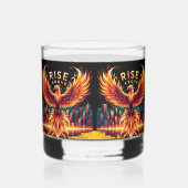 Stijg boven Phoenix Whisky Glas (Rechts)