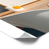 Stijg en glans gouden ster poster (Hoek)