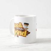 Stijg en grind grappige koffie quote Mok (Voorkant links)