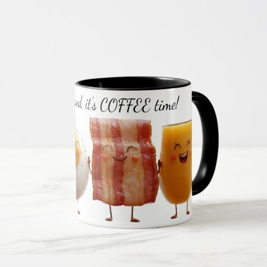 Stijg en Grind Tweekleurige koffie mok (Voorkant rechts)