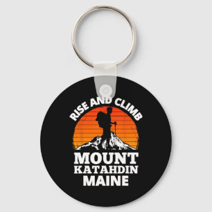 Stijg en klim Mount Katahdin Maine bergbeklimming Sleutelhanger