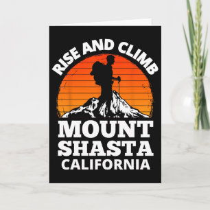 Stijg en klim Mount Shasta Californië Berg Cl Kaart