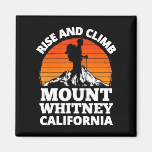 Stijg en klim op de Whitney California Mountain C Magneet