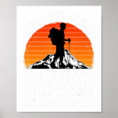 Stijg en klim op de Whitney California Mountain C Poster (Voorkant)