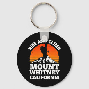 Stijg en klim op de Whitney California Mountain C Sleutelhanger