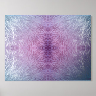 Stijg Hoger Zilver Folie Blok Art Print