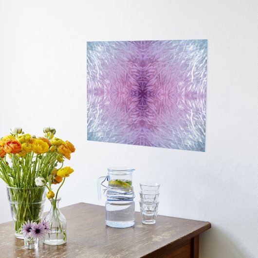 Stijg Hoger Zilver Folie Blok Art Print (Laag (Keuken))