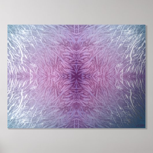 Stijg Hoger Zilver Folie Blok Art Print (Voorkant)