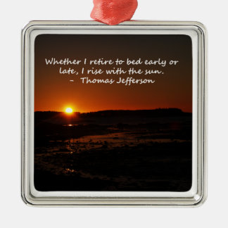 Stijg met de zon metalen ornament