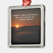 Stijg met de zon metalen ornament (Links)