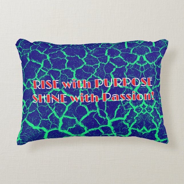 STIJG met doel GLANS met PASSIE! Accent Kussen (Voorkant)