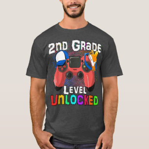 Stijg naar 2e leerjaar Terug naar school videogame T-shirt