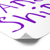 Stijg op en schijn Sticker Poster (Hoek)