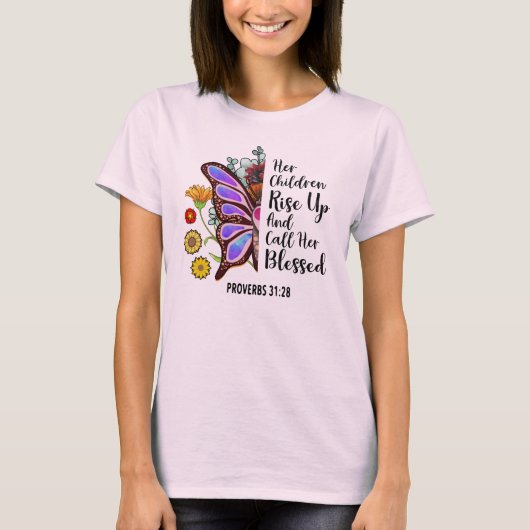 Stijg op gezegend T-shirt (Voorkant)