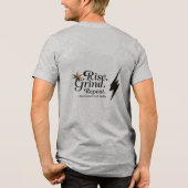 Stijg op. Grind. Herhaal. – Power Within Premium Tri-Blend Shirt (Achterkant)