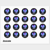 Stijg op van -phoenix - de as ronde sticker (Vel)