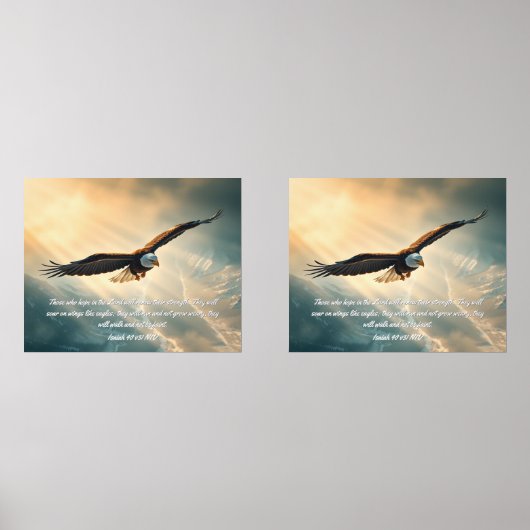 Stijg op vleugels als adelaars | muurkunst sets (Voorkant)