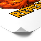 Stijg op. Weigeren. Herhaal. – Phoenix Wall Print (Hoek)