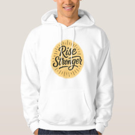 Stijg sterker hand-getrokken hoodie