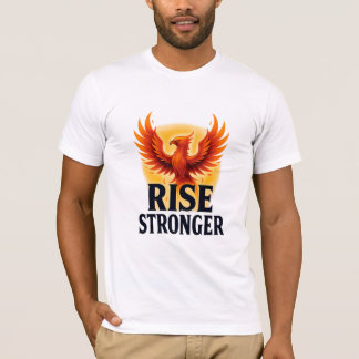 Stijg sterker Inspirerend T-shirt