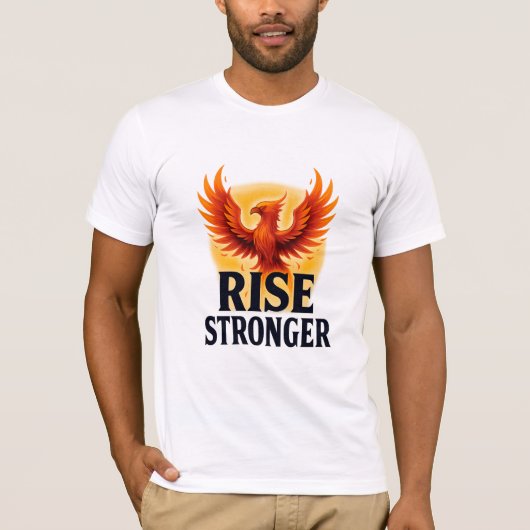 Stijg sterker Inspirerend T-shirt (Voorkant)