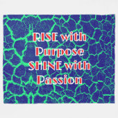 STIJGEN met doel GLANS met passie Fleece Deken (Voorkant (Horizontaal))