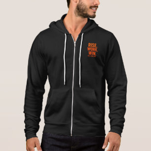 STIJGEN. WORK. WIN. – Inspirerend Motivatie Hoodie