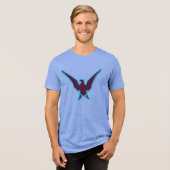 Stijgend High Bird Graphic T-Shirt – Vrijheid in S (Voorkant volledig)