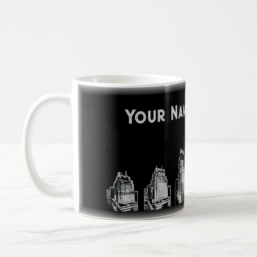 Stijgend hoog - aangepaste koffie Mok (Links)