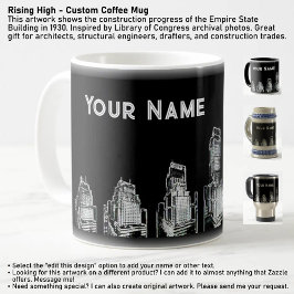 Stijgend hoog - aangepaste koffie Mok